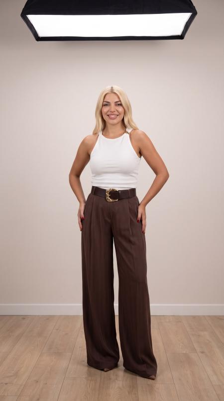 Luna Wide Leg Pantolon 